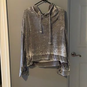 Distressed sweatshirt